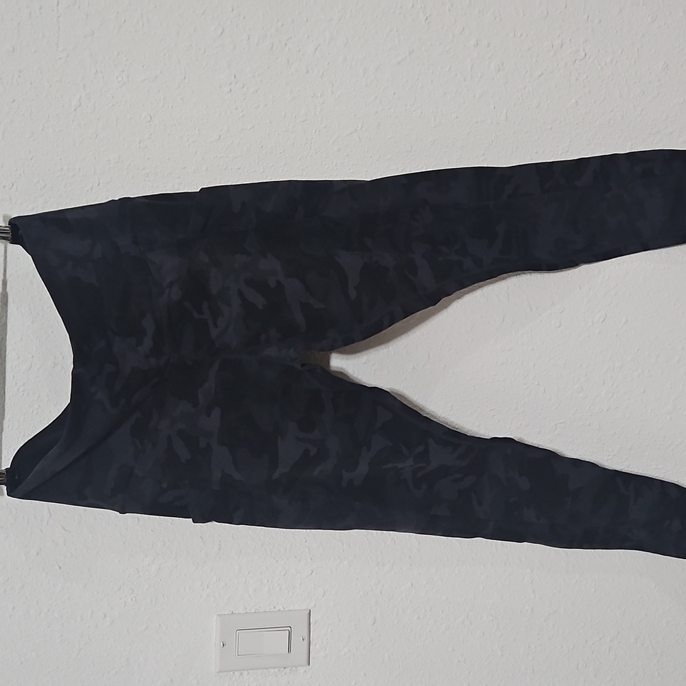 Black grey camo leggings